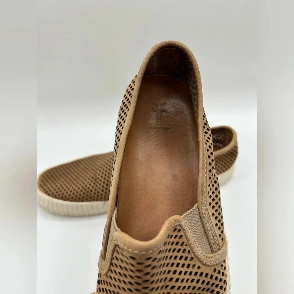Frye Shoes | Frye Camille Perforated Slip On Sneakers Size 7| Color: Tan - Picture 5 of 8